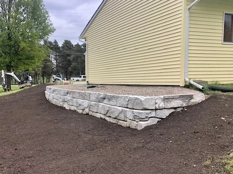 Garage Retaining Wall